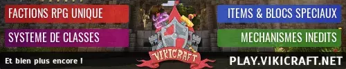 Bannière du serveur VikiCraft