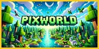 Bannière du serveur PixWorld - Survie 1.21 - Skyblock